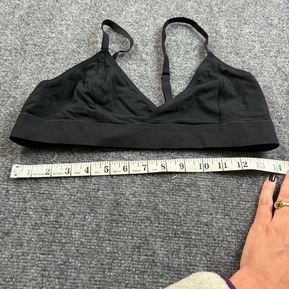 RICHER POORER Women’s Black Modal Rib Classic Bralette size: XL - Picture 7 of 7